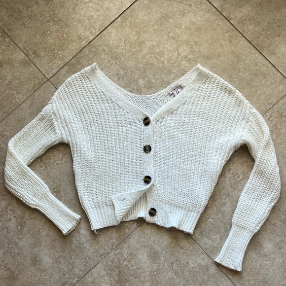 Crop Button Down Cardigan, M - Picture 1 of 2